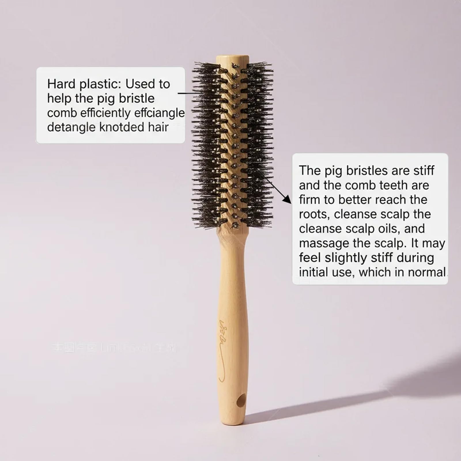 Vista tail comb carbon anti-static design for precise styling