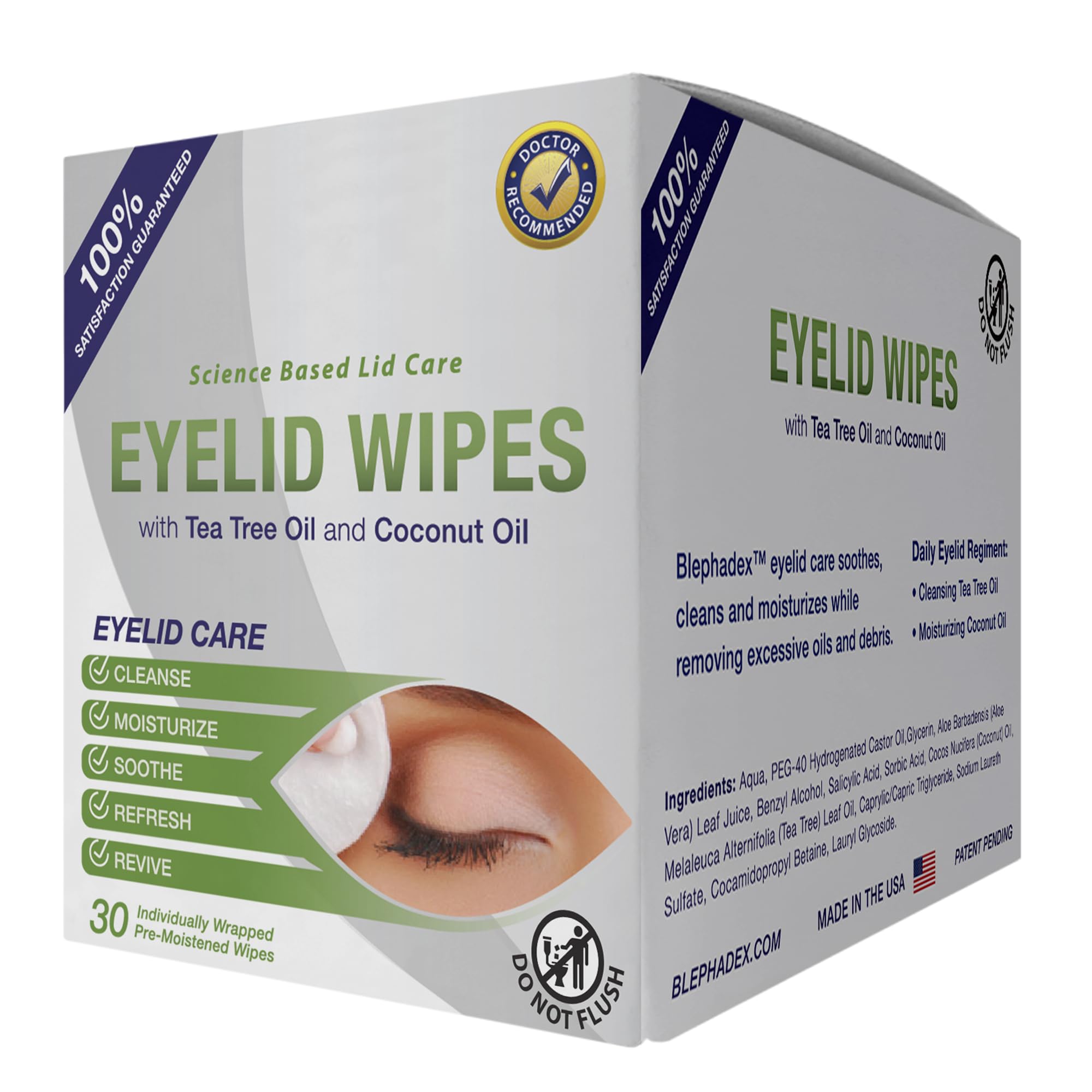 Lunovus eye cleanser for lids and lashes around the eye area.