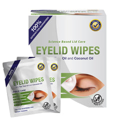 Visual Advantage Lunovus tea tree eyelid wipes for gentle cleansing and refreshed eyes.