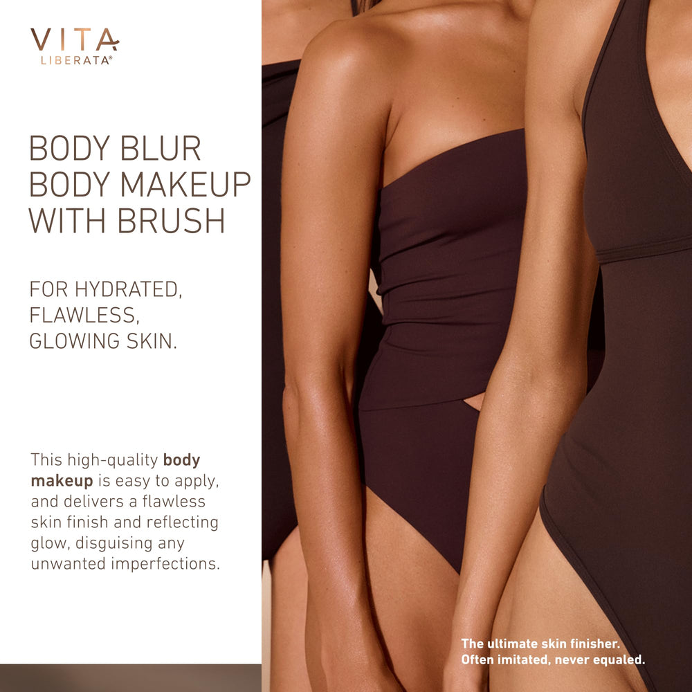 Vita Liberata Body Blur swirled on skin for seamless blend and glow