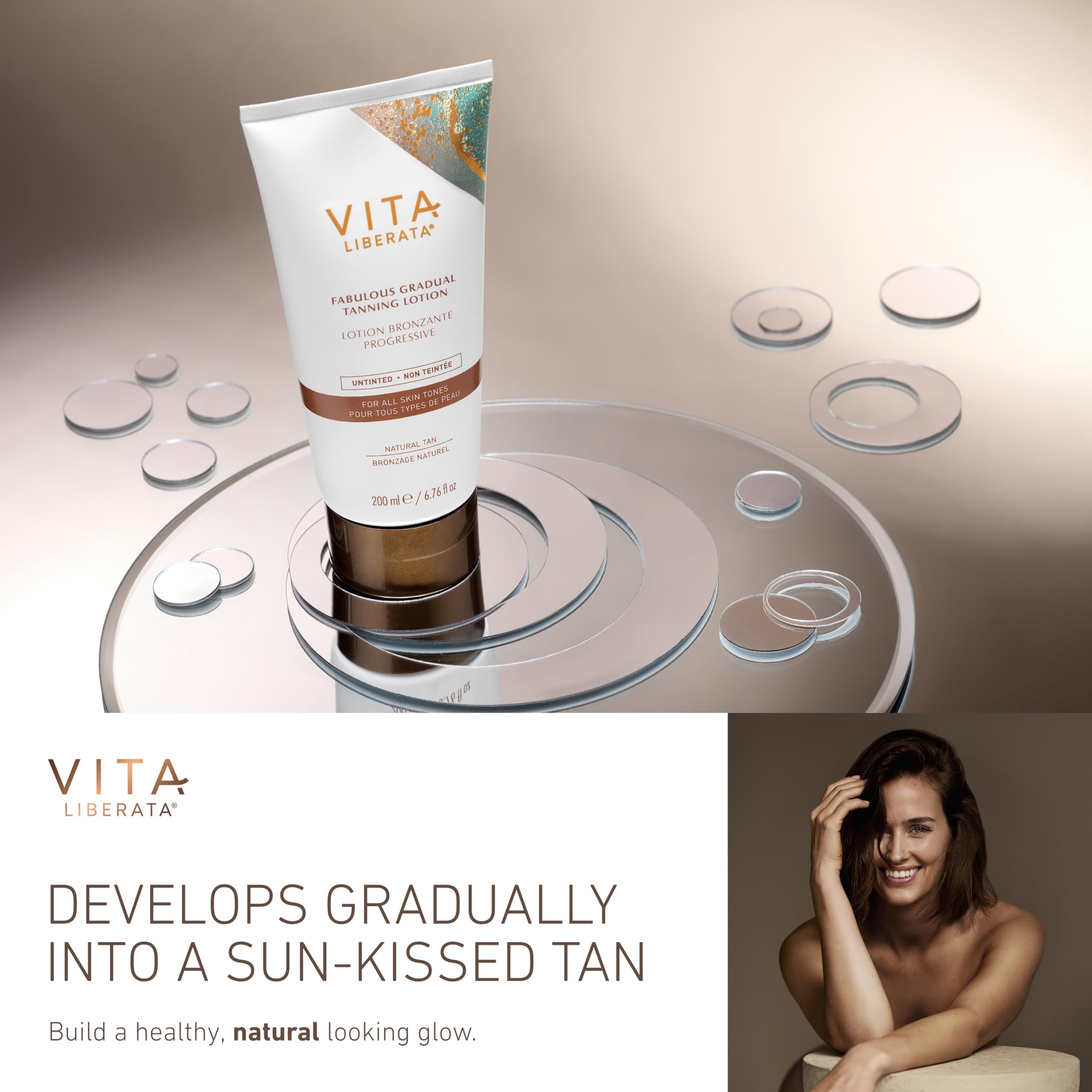 Vita Liberata Fabulous Gradual, textura hidratante deja la piel suave.