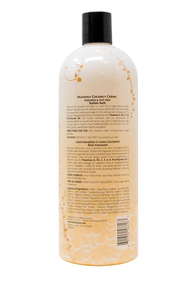 Vitabath Heavenly Coconut Creme, envase práctico para uso diario.