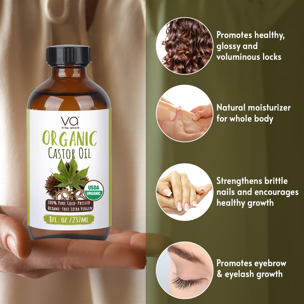 Vital Affair Aceite de ricino para uñas fortalece y cuida las uñas