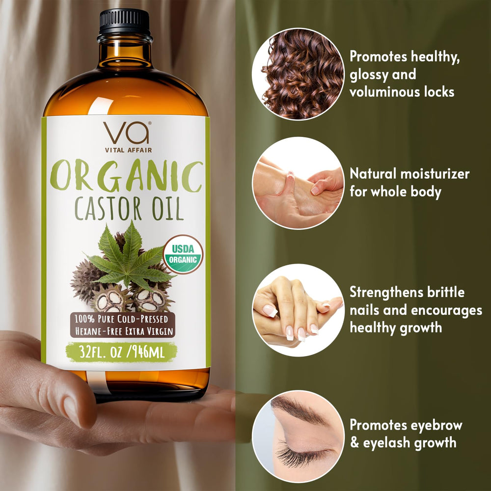 VITAL AFFAIR supports eyelash and eyebrow care with castor oil