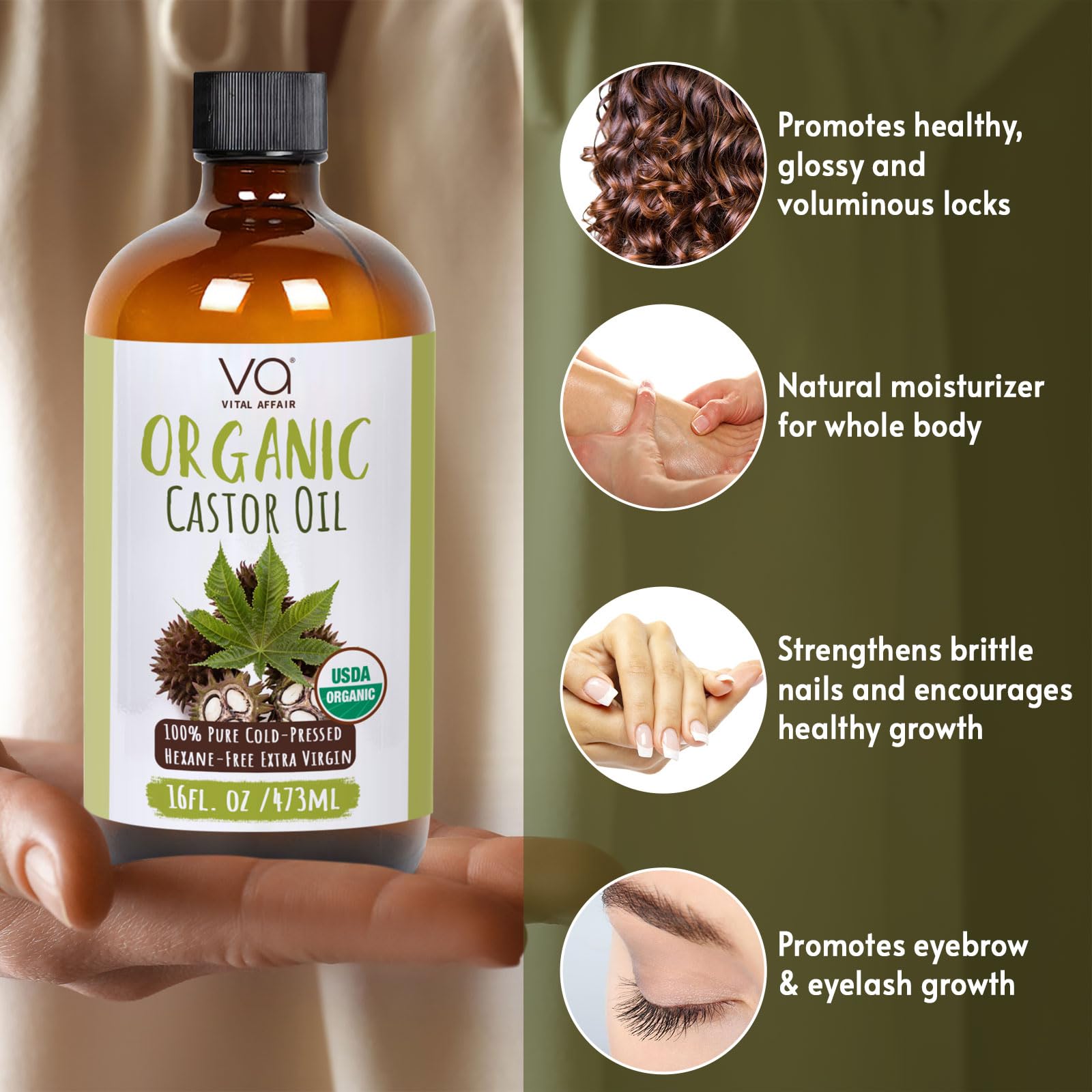VITAL AFFAIR oil for eyelashes and eyebrows enhances natural fullness