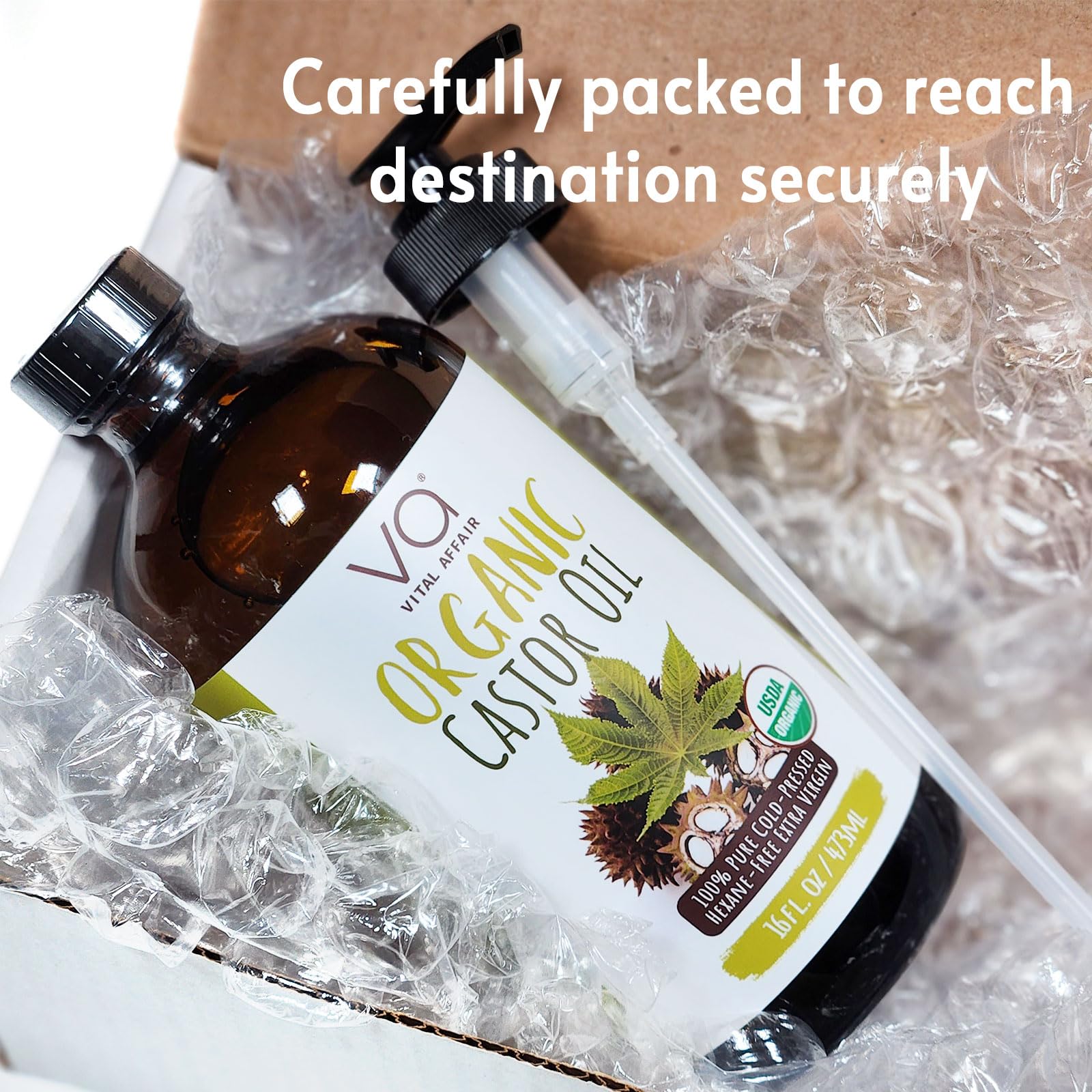 VITAL AFFAIR USDA certified castor oil ensuring clean sourcing