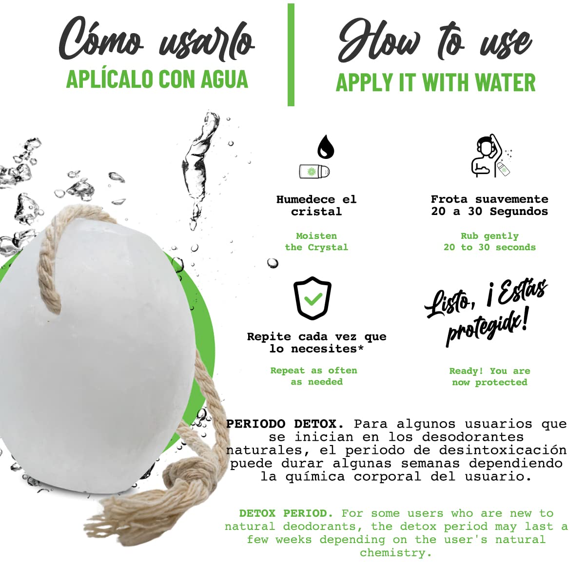 Vital Green plastic-free packaging crystal bar supports eco-conscious routines.