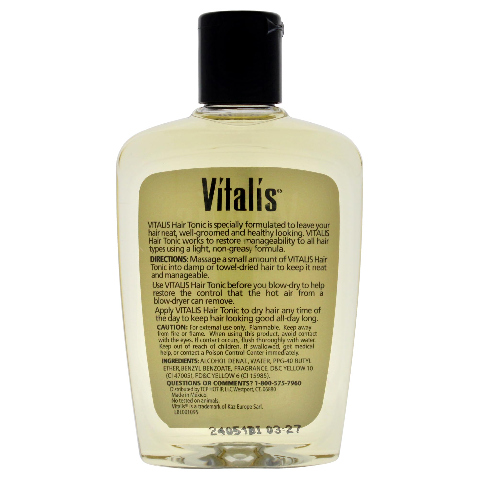 Vitalis Tónico capilar líquido con aplicador para controlar el encrespamiento diario.