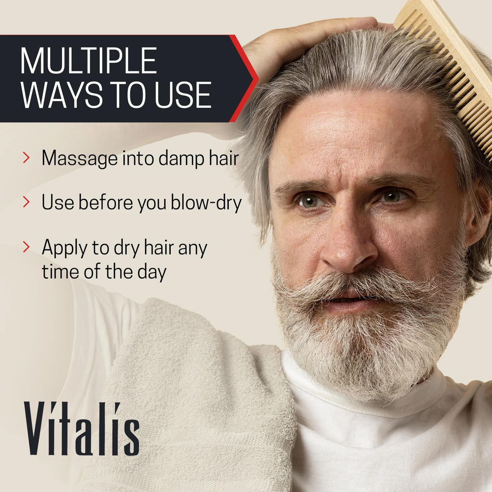 Frente del pack Vitalis tonico capilar 3 frascos listo para comprar.