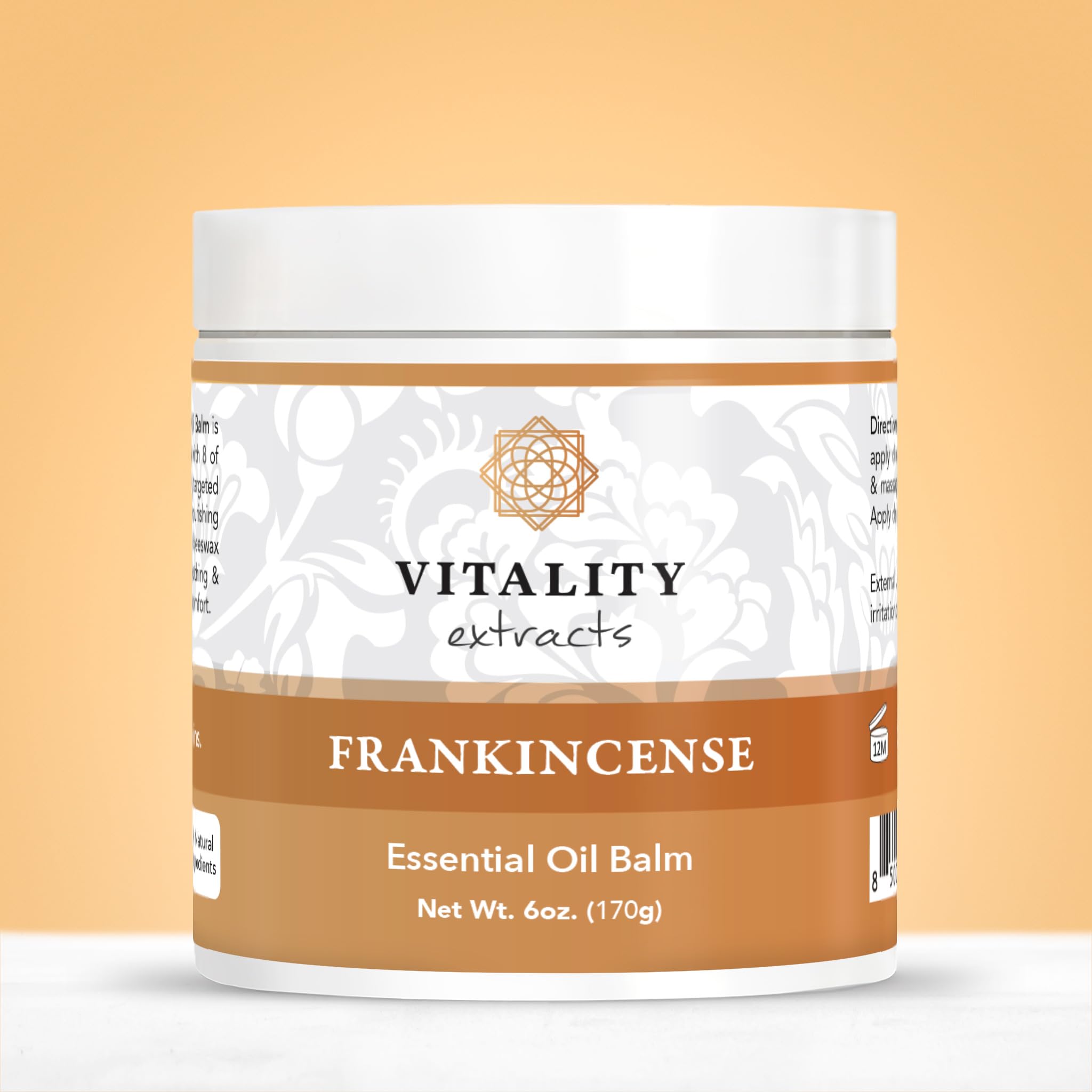 Vitality Frankincense Balm packaging on display for easy daily routine