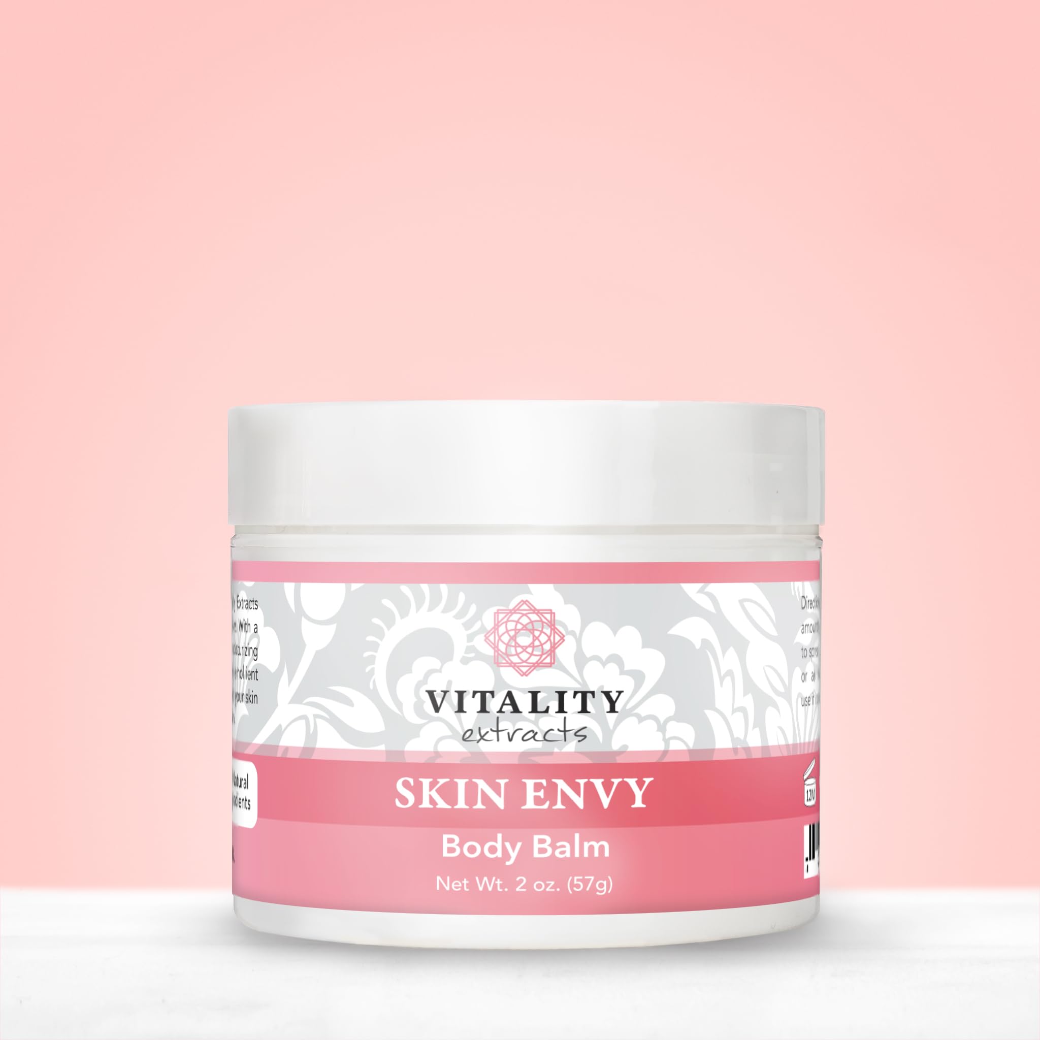 Vitality Skin Envy Balm jar open reveals rich cream for easy application