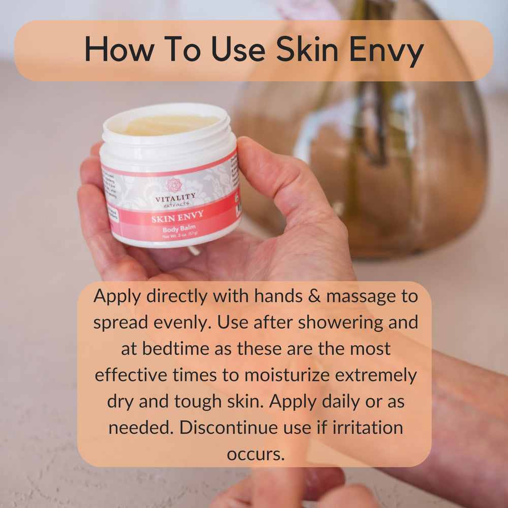 Vitality Skin Envy Balm vanilla scent evokes spa-like comfort