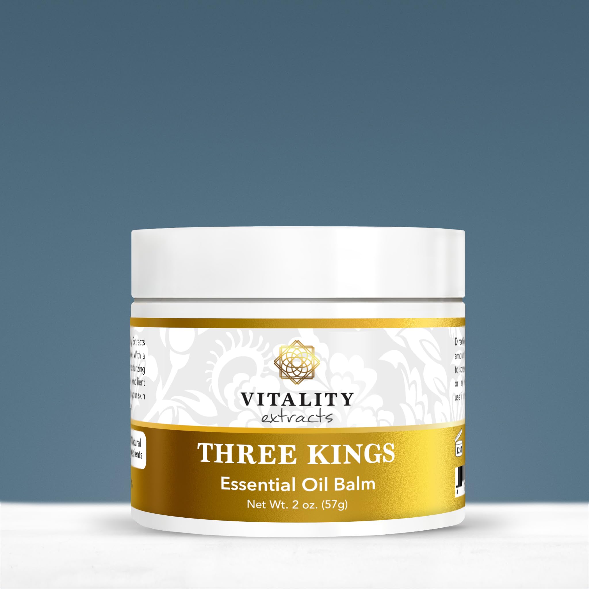 Vitality Three Kings Balm being applied for dry skin comfort