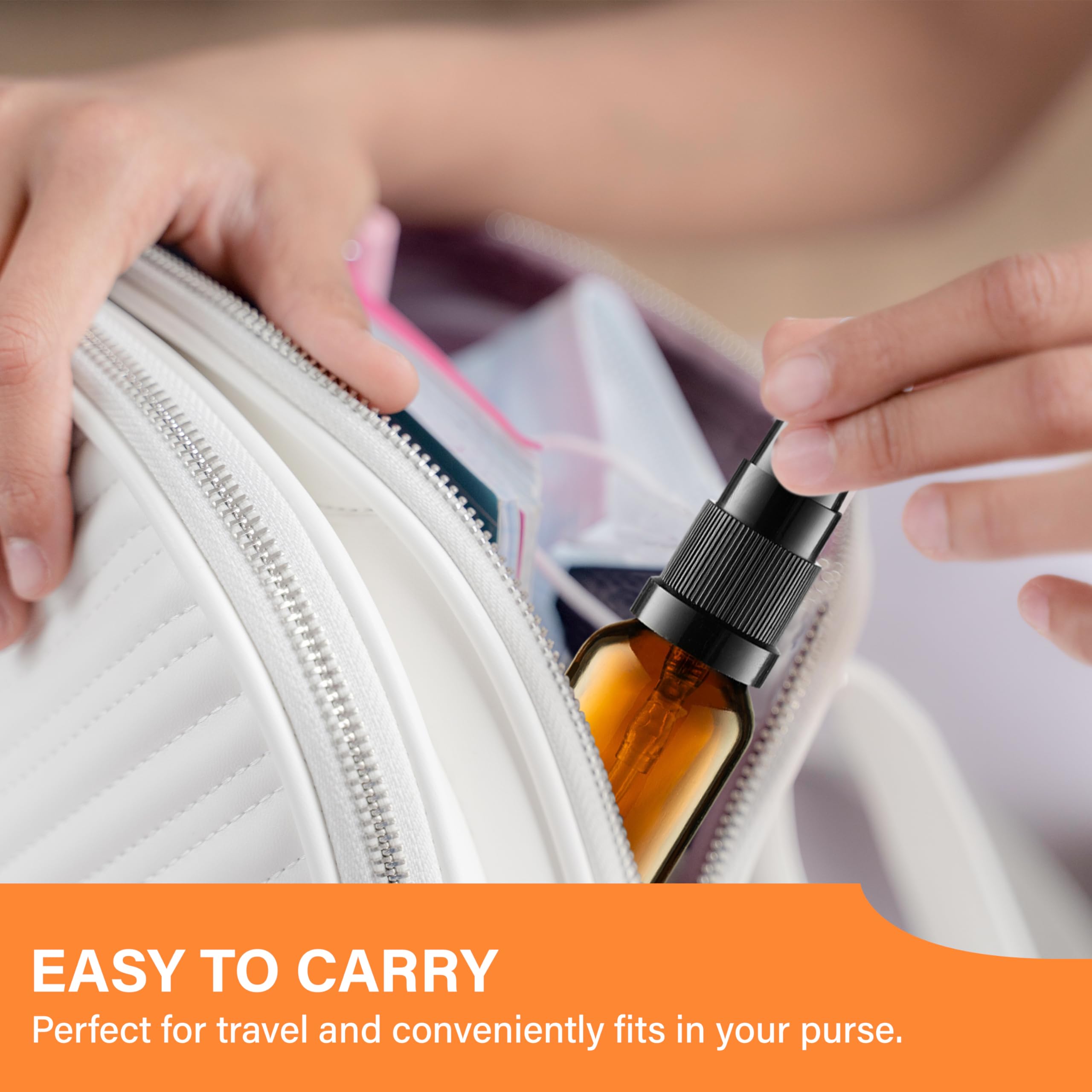 Travel-friendly 15ml amber bottle for carry-on liquids by VitalUp