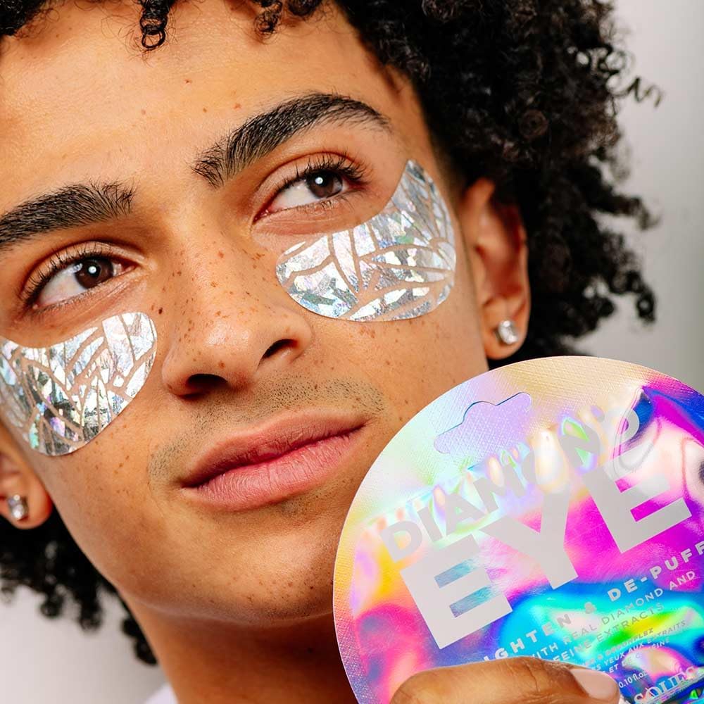 Vitamasques Diamond Eye Pads pack label shows three-pack convenience