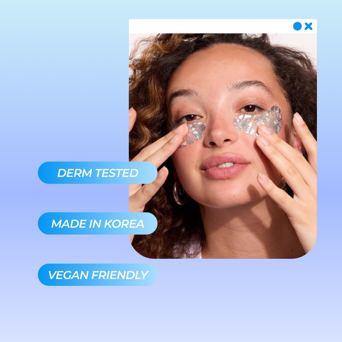 Vitamasques Diamond Eye Pads peppermint cooling refresh for tired eyes