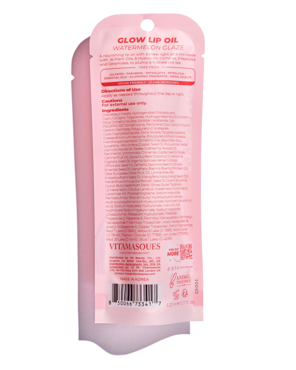Vitamasques envase compacto para retoques en cualquier momento, sandía.