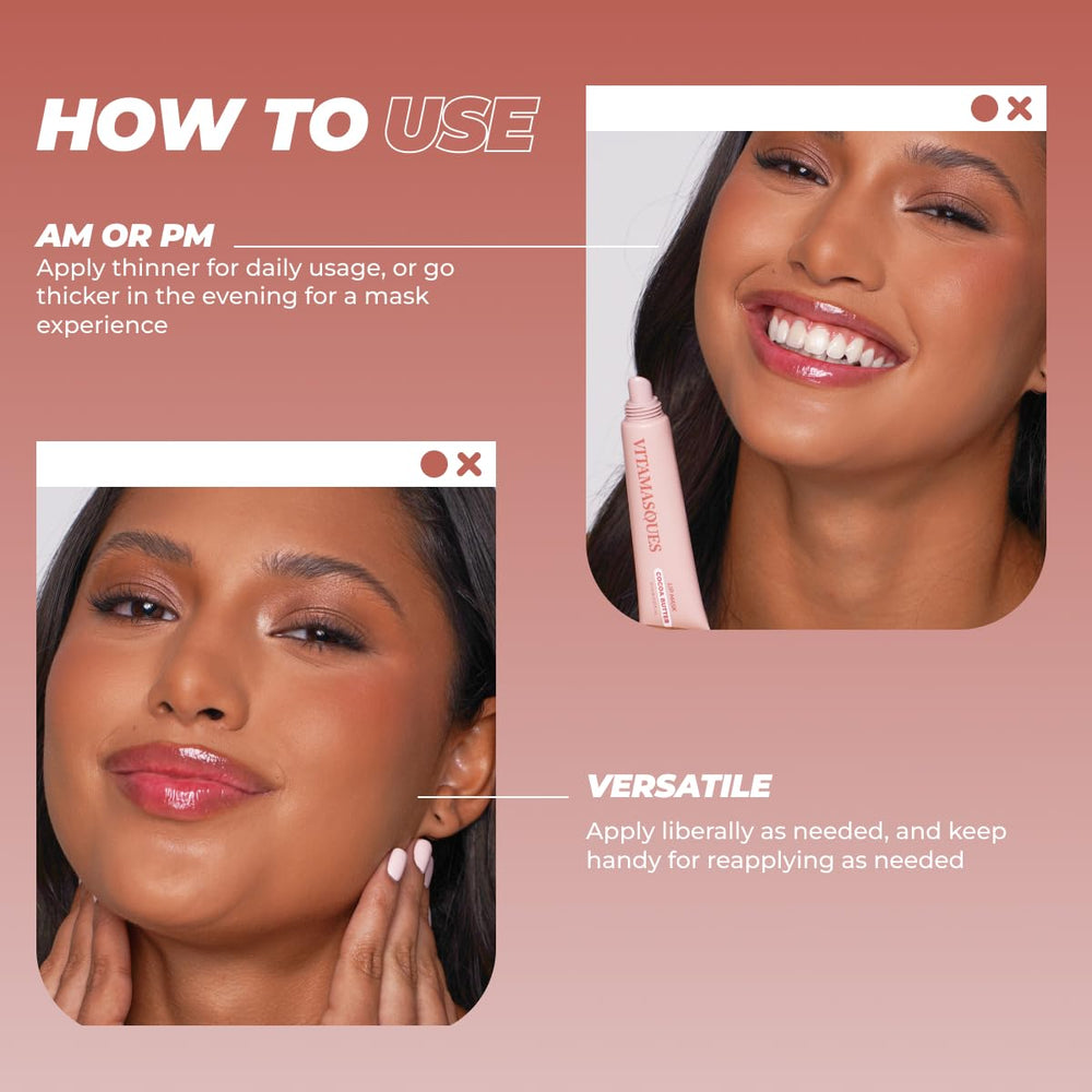 Vitamasques hidratación labial, larga duración y labios suaves.