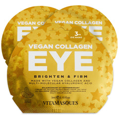 Parches Vitamasques para ojos veganos, 3-pack, cuidado suave en el contorno
