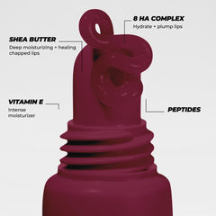 Vitamasques peptide lip balm texture for hydrating, soft lips