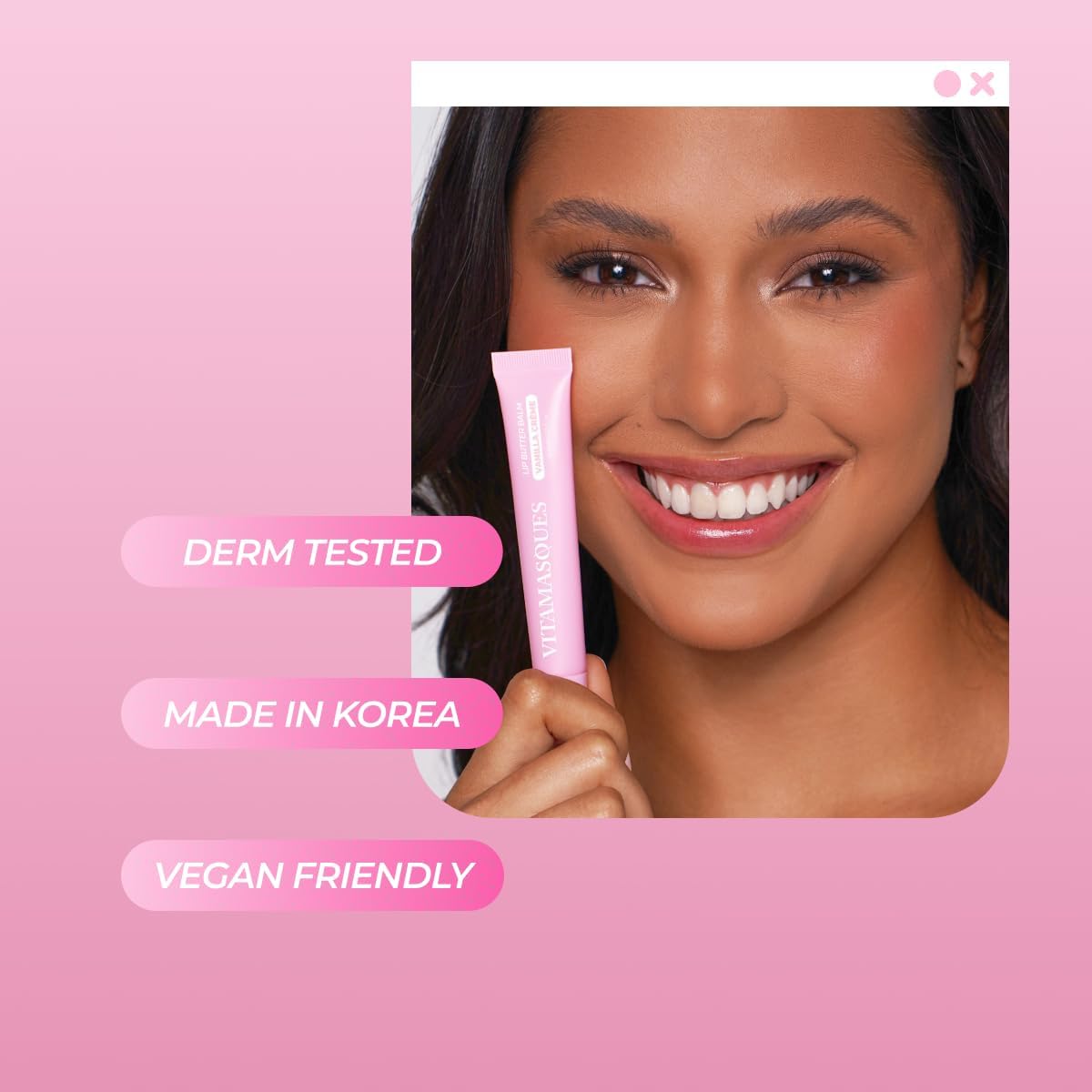 Vitamasques Tint lip balm with subtle shine for everyday color