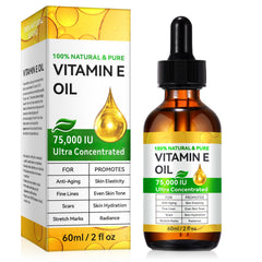 Vitamin E Oil bottle showcasing hydration and antioxidant support.