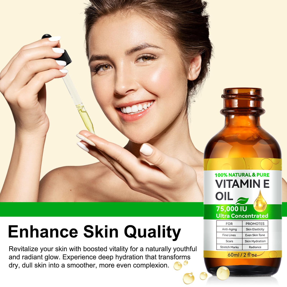 Vitamin E Oil for scars and stretch marks with nourishing comfort.