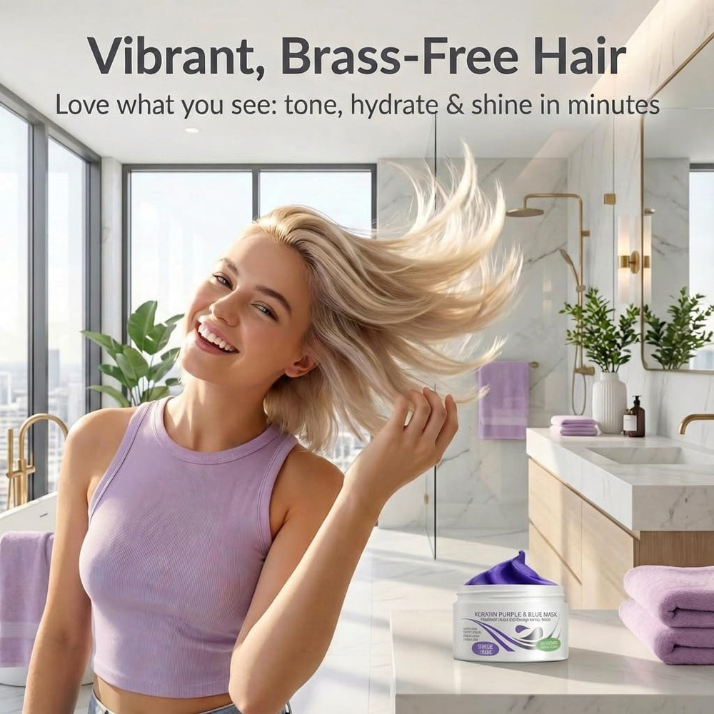 VITAMINS Hair Cosmetics Deep-Conditioning Hair Mask for hydrated, silky strands.