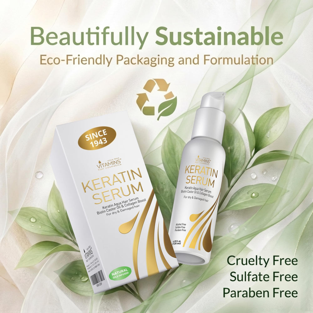Protección de calor durante secado o planchado con el serum keratina