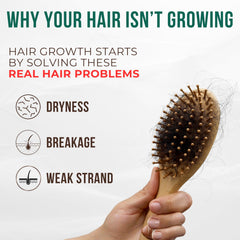 Vitamo Batana oil application demonstrating easy, daily use for hair care.