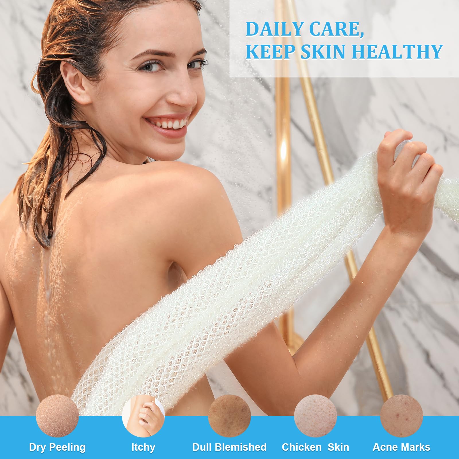 VITEVER malla exfoliante de nylon duradera para uso frecuente.