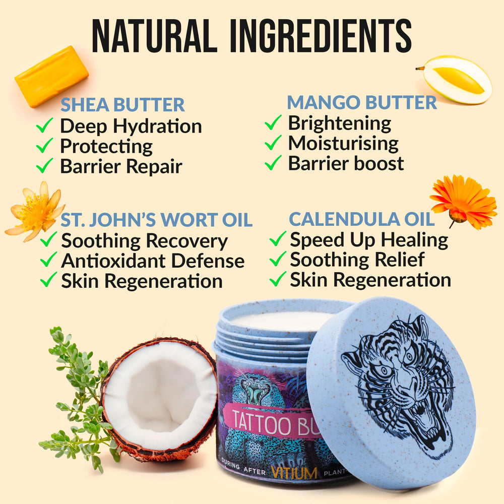 VITIUM Tattoo Butter fragrance scent highlights natural passion fruit and coconut aroma
