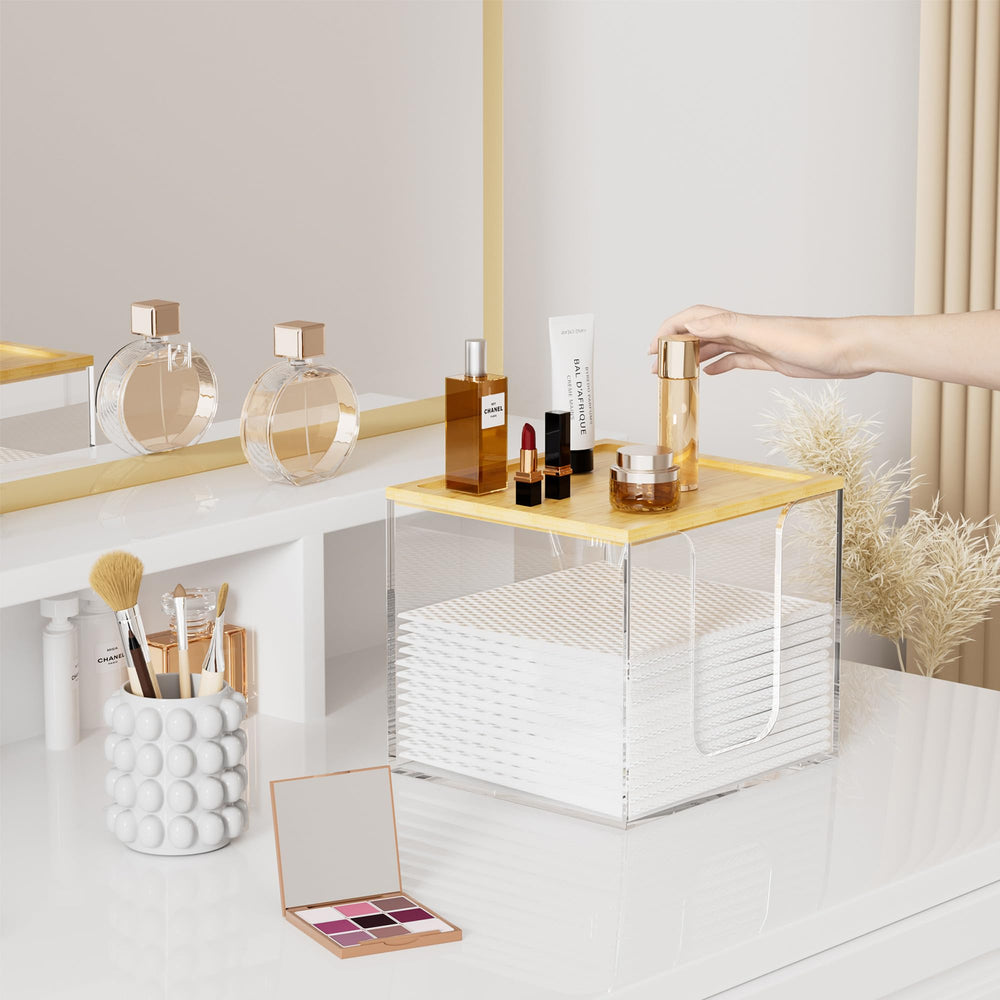 High transparency acrylic shows remaining towels for convenient daily planning.
