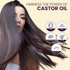 Viva Doria Aceite de Ricino Vegano, opción natural para cabello.