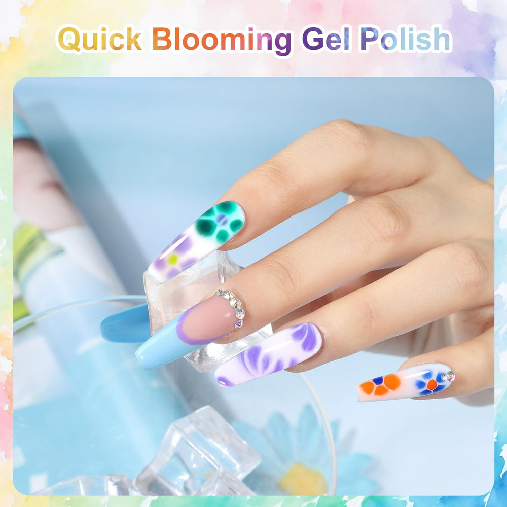Vivaali Blooming Gel: muestra de efecto mármol para combinaciones elegantes