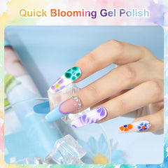 Vivaali Blooming Gel: muestra de efecto mármol para combinaciones elegantes