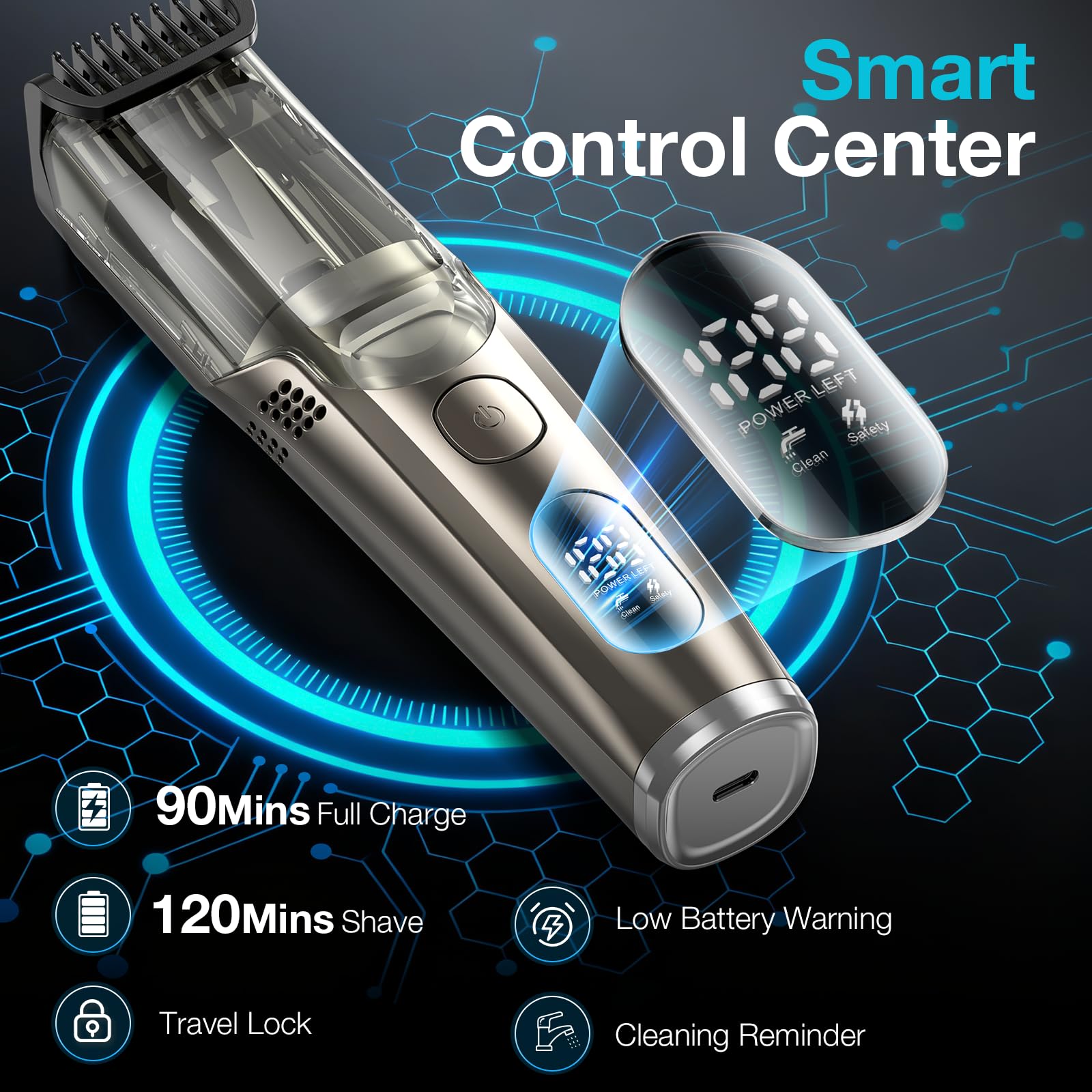 VivaEase IPX6 waterproof design enables easy rinsing after trims