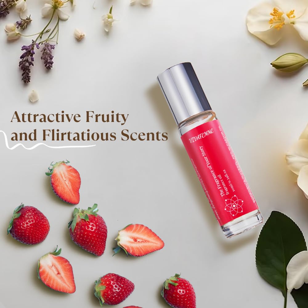 VivaFemme Pheromones on-the-go woman enjoying fragrance and confidence