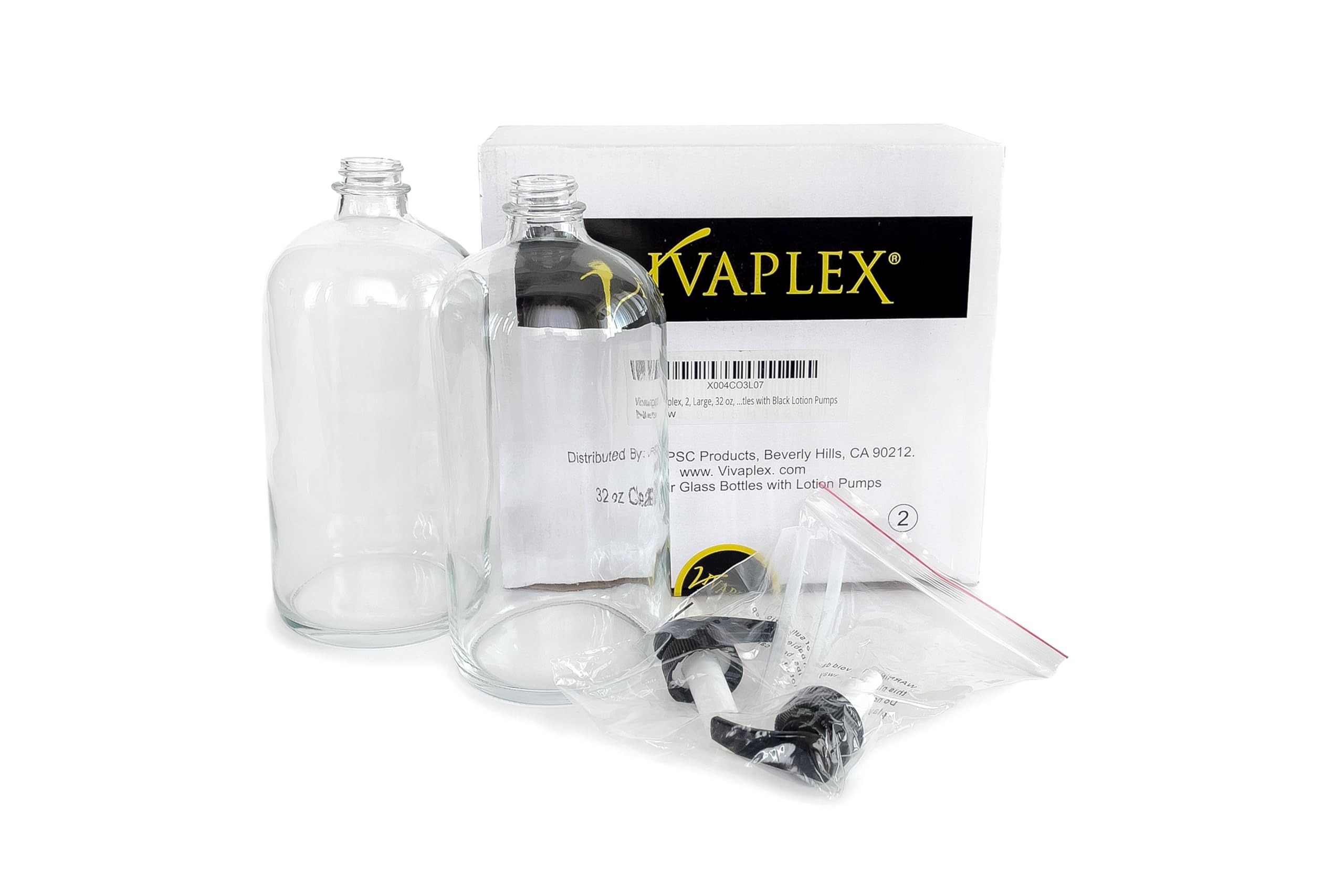 Vivaplex bottle pump lock feature, preventing leaks when stored.