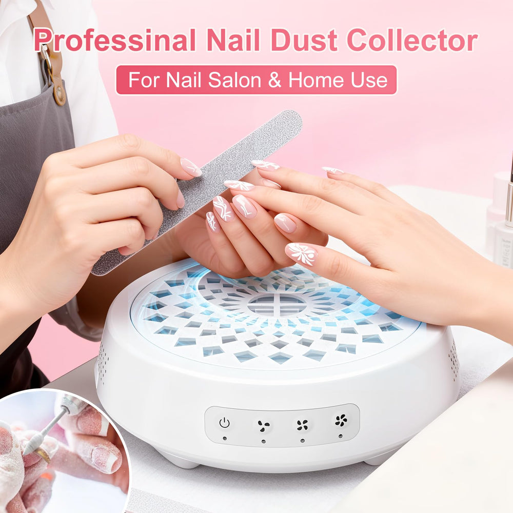 VIVAXIS nail dust collector reusable filter design saves replacements.