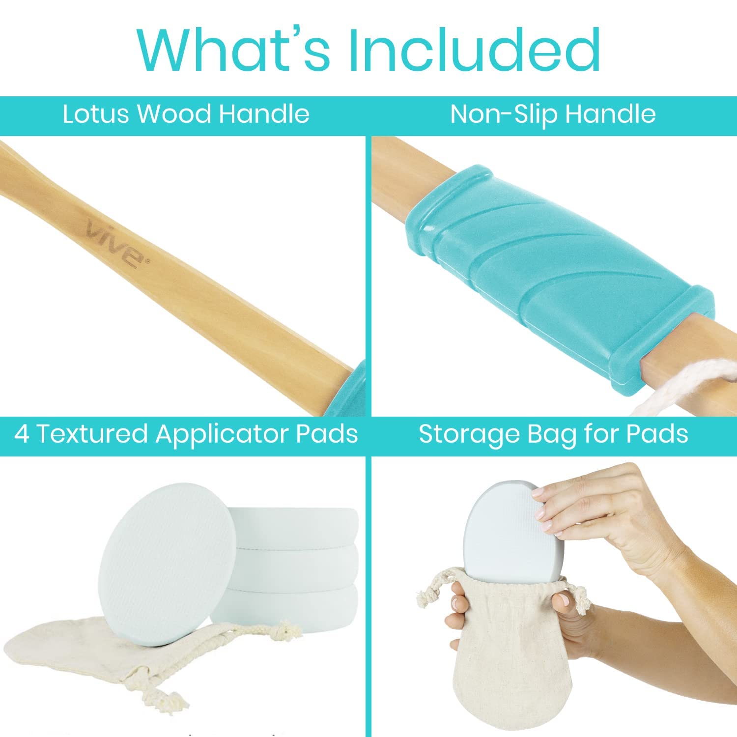 Vive capa impermeable protege el mango de madera del agua.