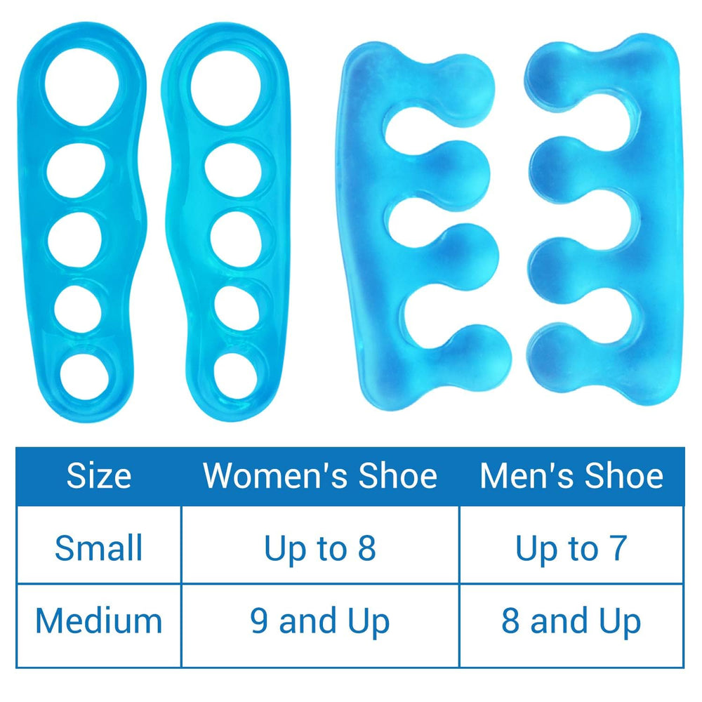 VIVEsole toe separators yoga stretch highlights improved toe flexibility.