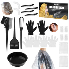 Vivinin hair dye kit brushes with three shapes for precise color application at home