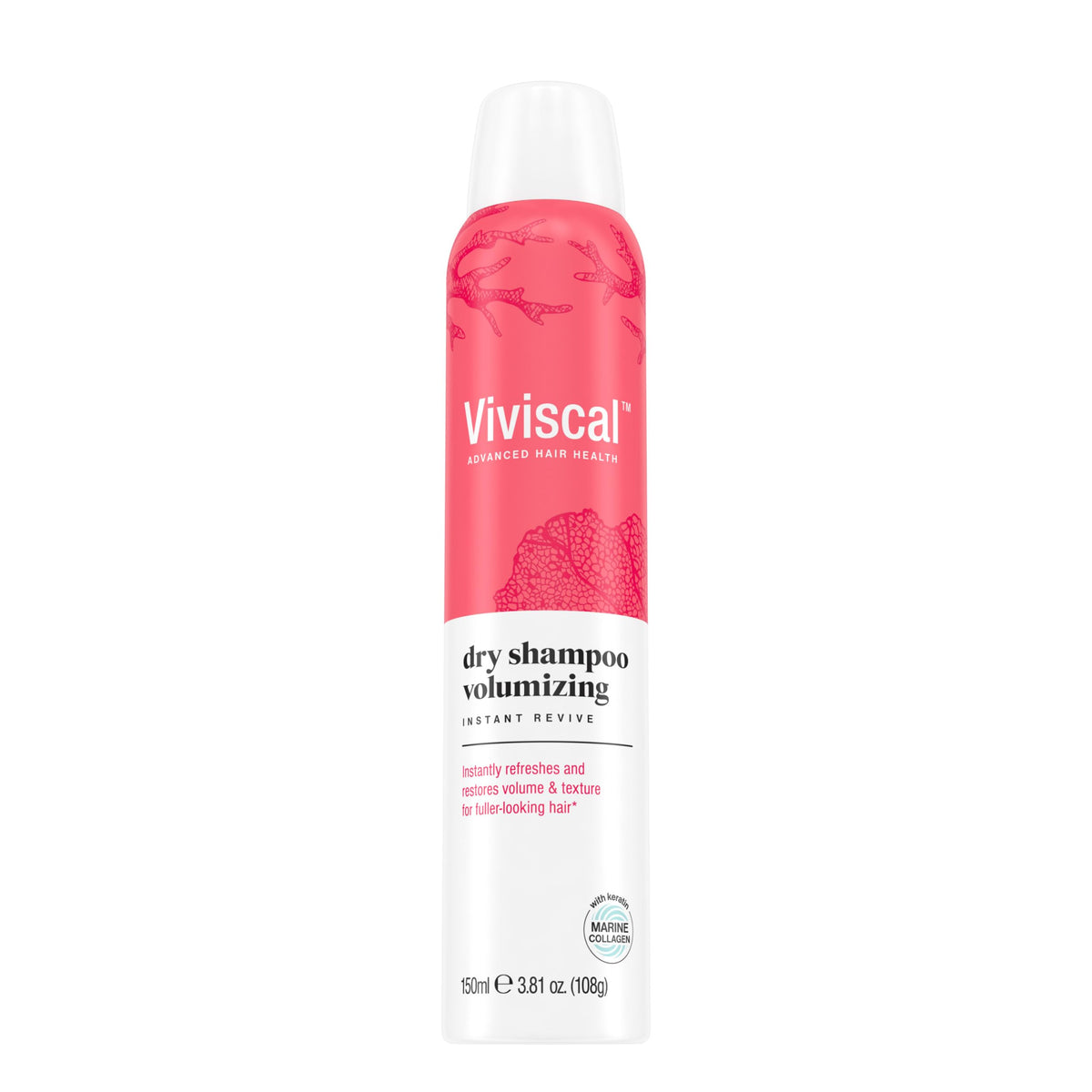 Viviscal champú seco envase de 150 ml con fragancia floral fresca para textura y volumen