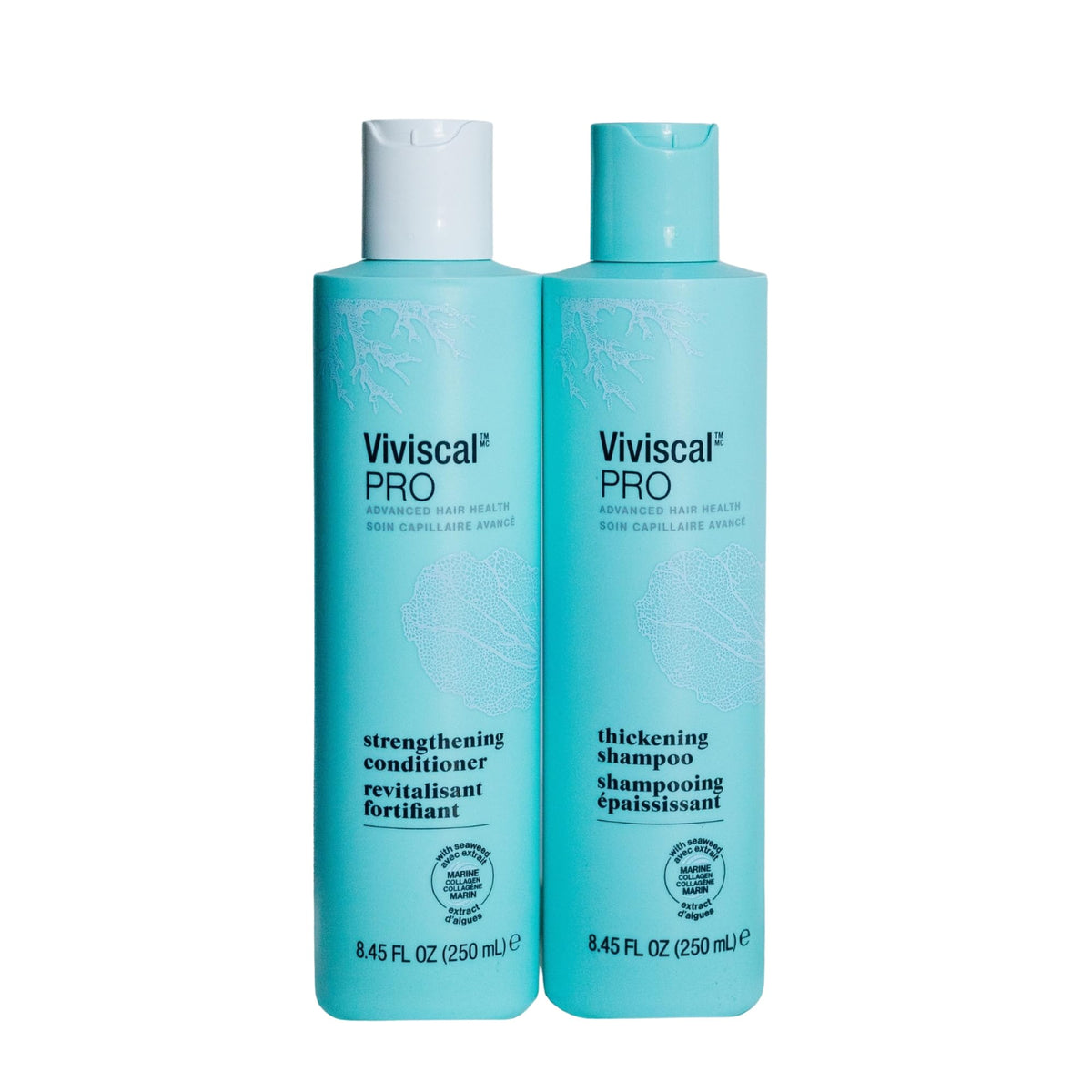 Viviscal Thin to Thick Shampoo bottle for daily cleansing and fuller-looking hair.