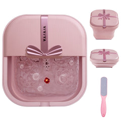 VIVIYA collapsible foot bath heats water for a warm, relaxing soak.