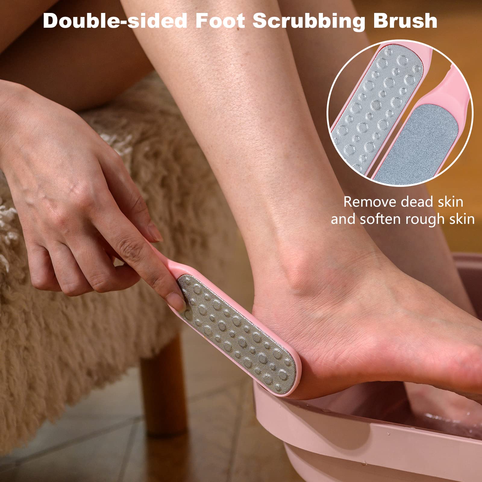 VIVIYA foldable foot bath design saves space and stores easily.