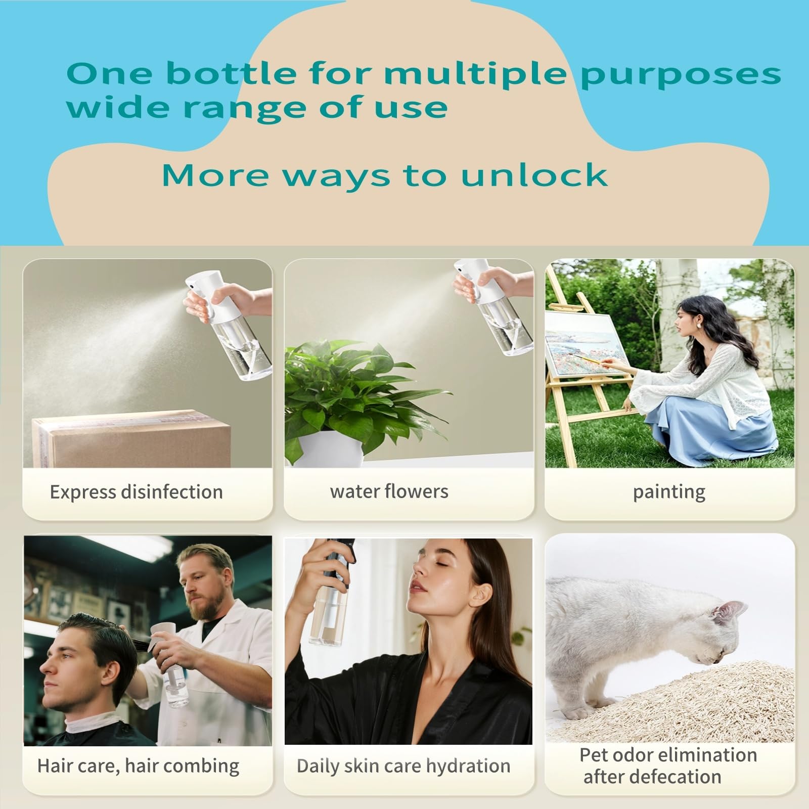 Viviyoo fragrance mist bottle offers subtle, even aroma spread.