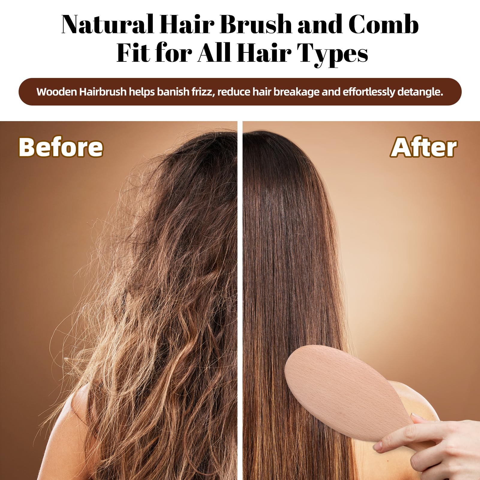 VKLW rounded bristles close-up capturing a comfortable scalp massage sensation