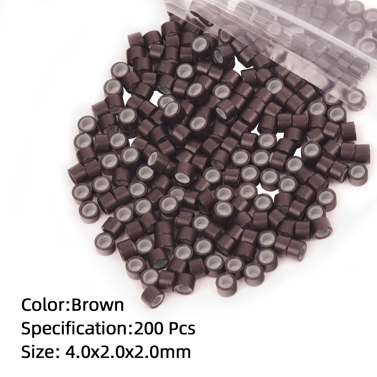 Vlasy 4mm silicone-lined micro ring in blonde, blends with light tones